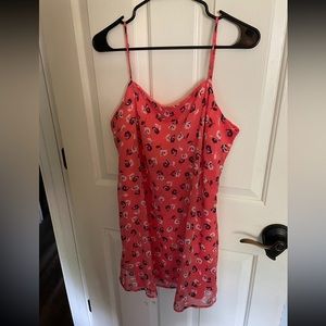 Francesca’s Coral Floral Dress Size Large